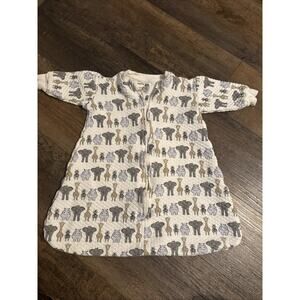 Hudson Baby Royal Safari Animals Baby Sleep Sleeved Sleep Sack Quilted 6-12M